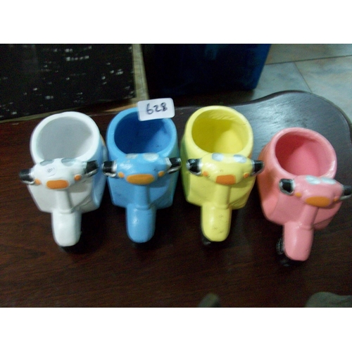 628 - Moped Tealight Holders - Ceramic
