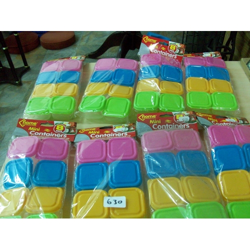 630 - Large Lot of Mini Containers