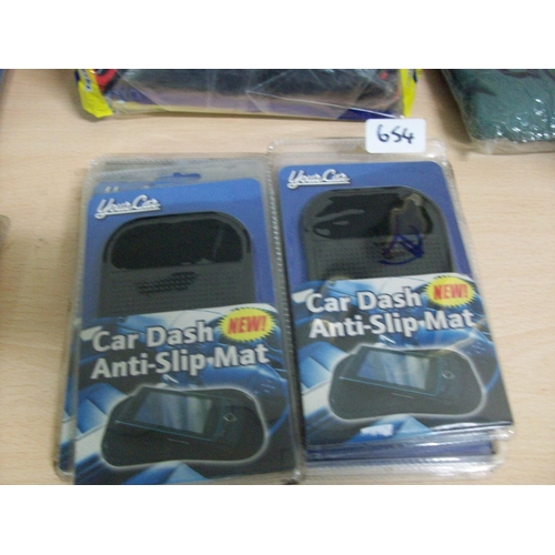 654 - Car Dash Anti Slip Mats x 11