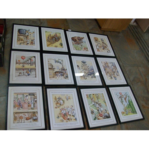 121 - Complete Set of Guinness Making Prints (12)