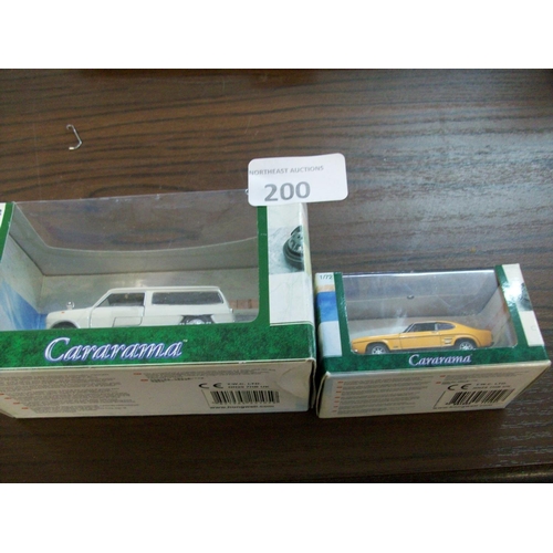 200 - Model Ford Capri and Mini Van in Box