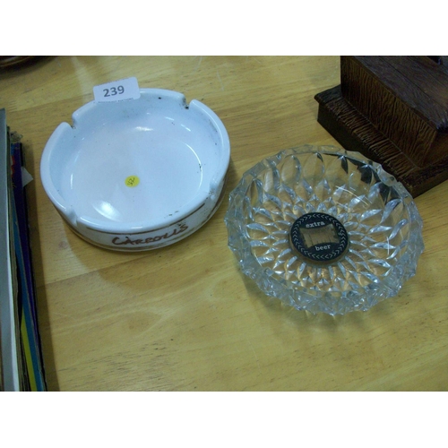 239 - 2 Ashtrays