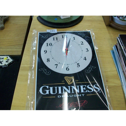 241 - Guinness Ad Tin Clock