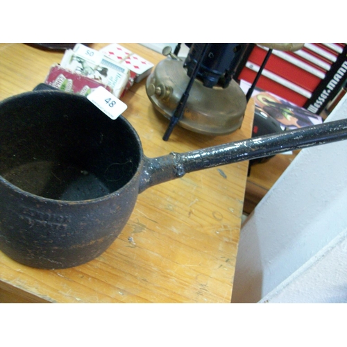 48 - Long Handle Cast Iron Boiling Pot