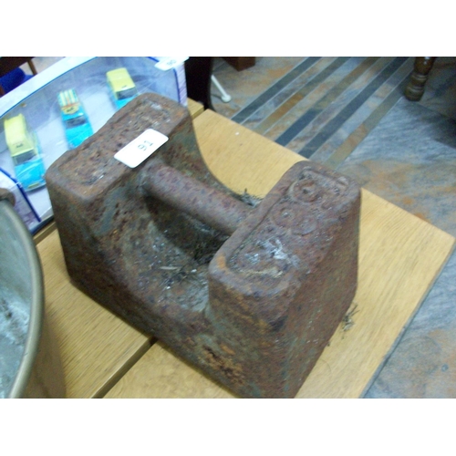 91 - Vintage 56 Pound Weight