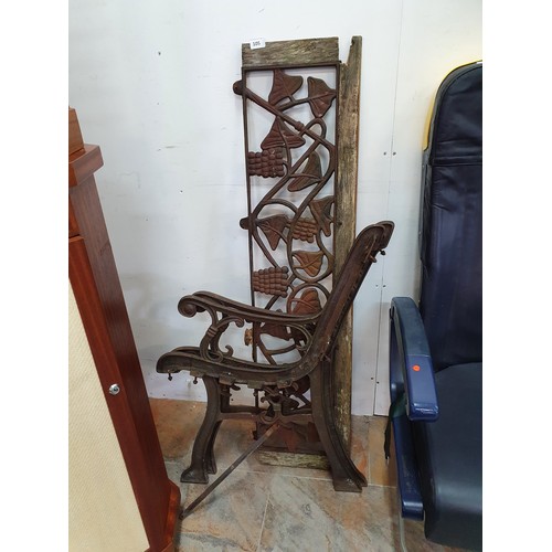 105 - Cast Iron Bench Ends & Back