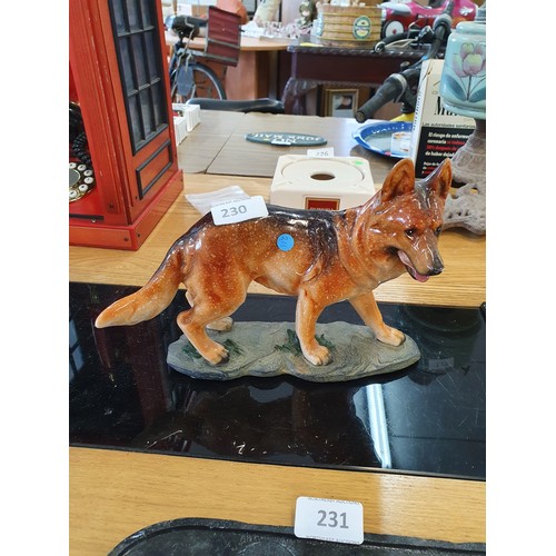 230 - Ceramic Alsatian Figurine