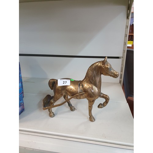 27 - Brass Horse Ornament