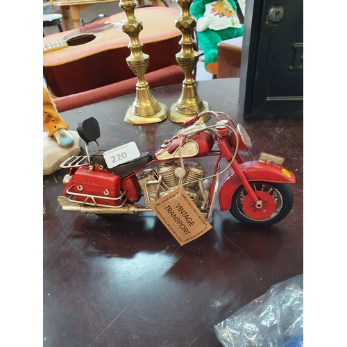 220 - Vintage Motorbike Model