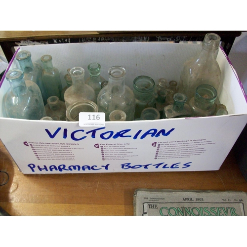 116 - Boxlot Of Old Victorian Bottles