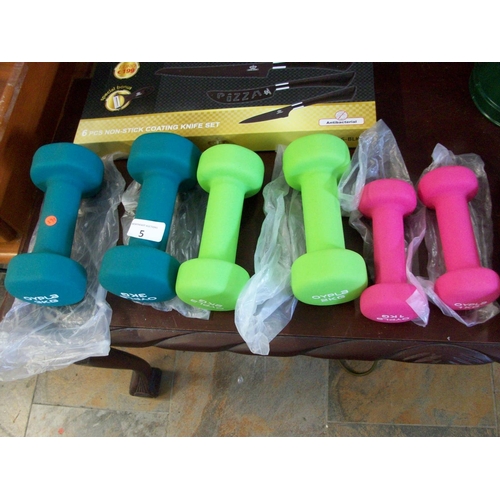 5 - Set Of Brand New Dumbells