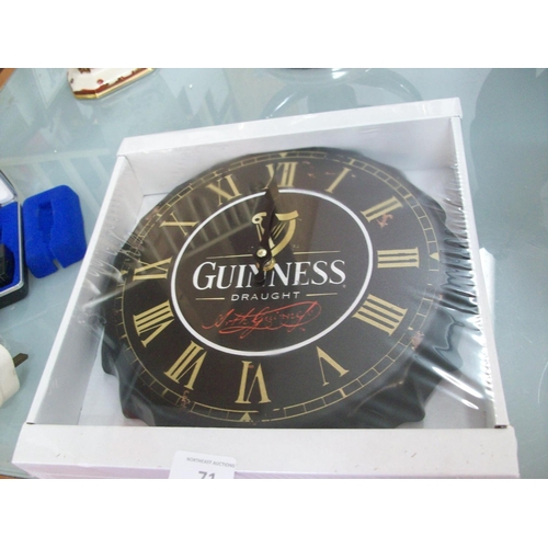 71 - New Guinness Bottle Top Clock