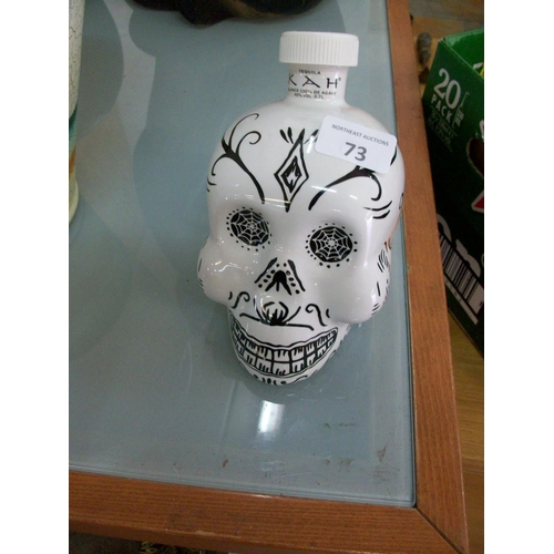 73 - Porcelain Skull Decanter