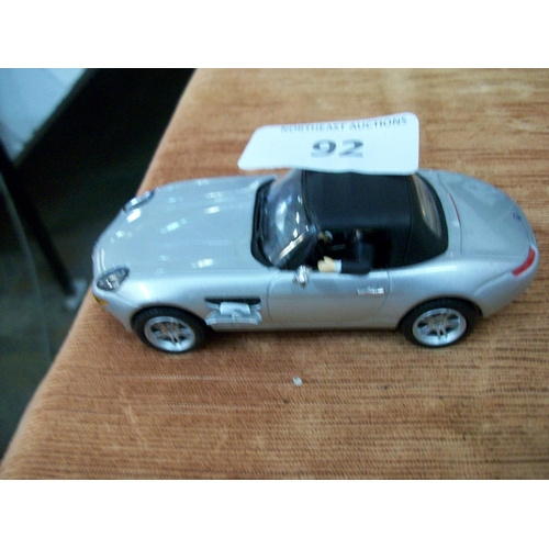 92 - BMW Z8 Diecast Car From James Bond The World Is Not Enough