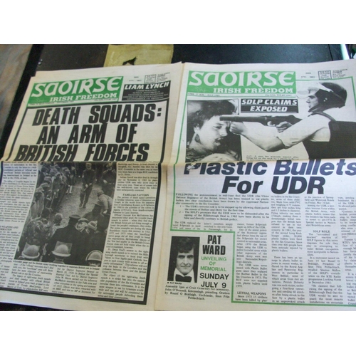 106 - 2 x  Saoirse Irish Freedom Newspaper No 27 July 1989 & No 29 September 1989