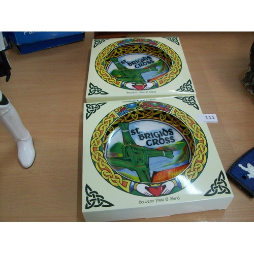 111 - 2 Collectable St Brigids Cross Plates
