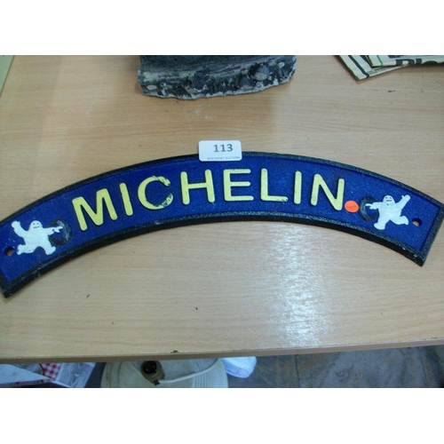 113 - Cast Iron Sign