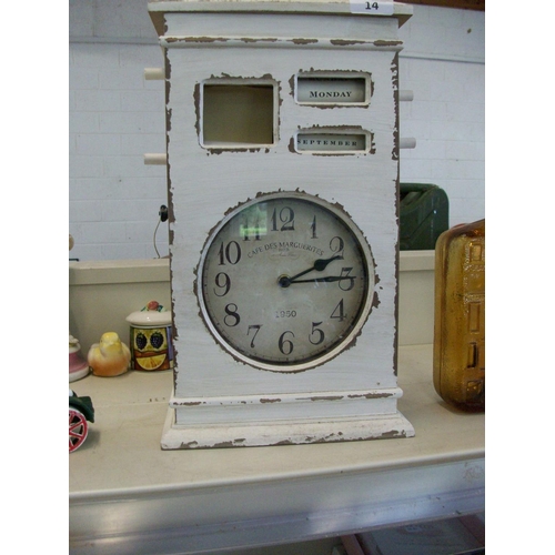 14 - Wooden Clock With Date Display etc