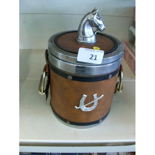 21 - Vintage Horse Top Ice Bucket