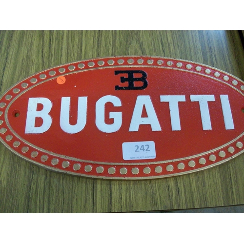 242 - Cast Iron Sign