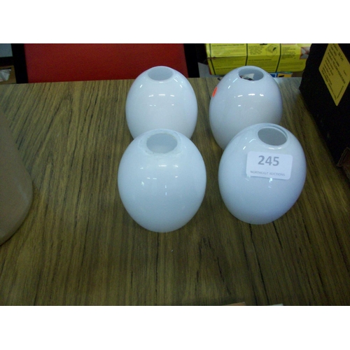 245 - 4 Miniature Lamps Shades