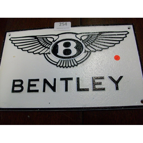 254 - Cast Iron Sign