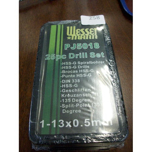 258 - New 25Pce Drill Bit Set