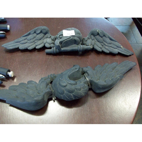 263 - 2 Tin Wall Hangings (sd)