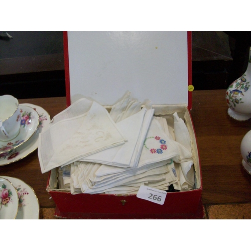 266 - Small Box of Linen