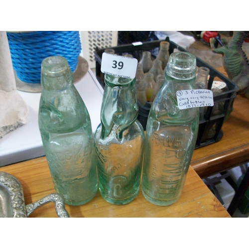 39 - 3 - 1877-1910 Exceptional Codd Bottles