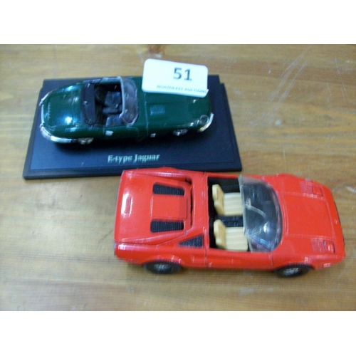 51 - 2 Toy Cars (Corgi & Jaguar)