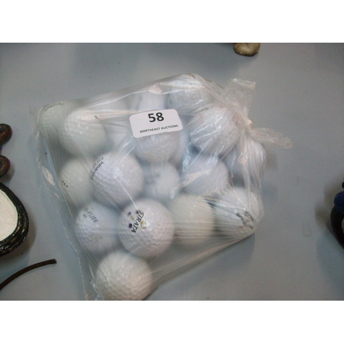 58 - Bag Of 20 Golf Balls
