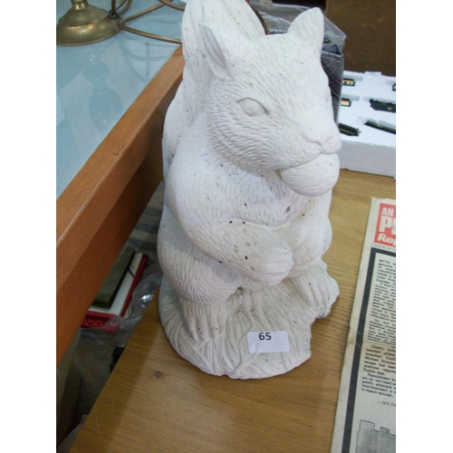65 - Concrete Squirrel Ornament (sd)