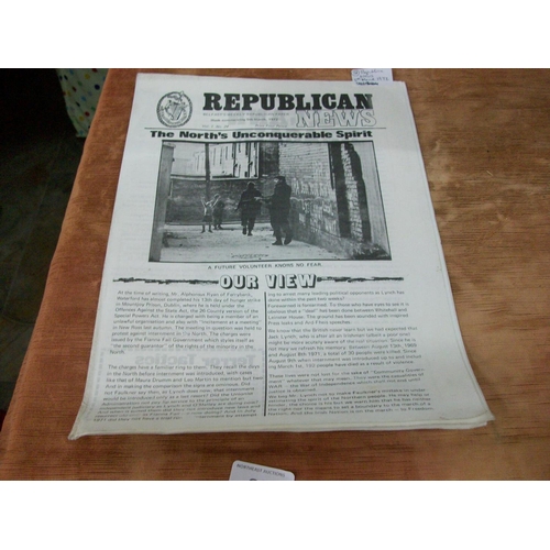 80 - Republican News- Broadsheet 5th March 1972  (Exceptionally Rare)