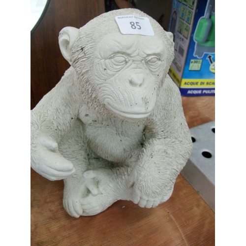 85 - Small Outdoor Concrete Monkey Ornament (sd)