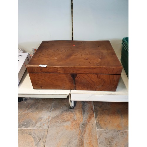 27 - Vintage Rosewood Storage Box (14