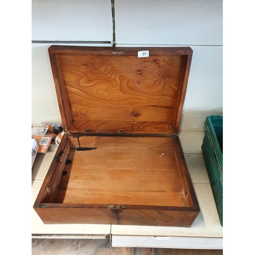 27 - Vintage Rosewood Storage Box (14