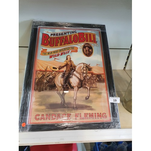 19 - Framed Buffalo Bill Print