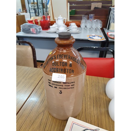 246 - Vintage Stoneware Flagon