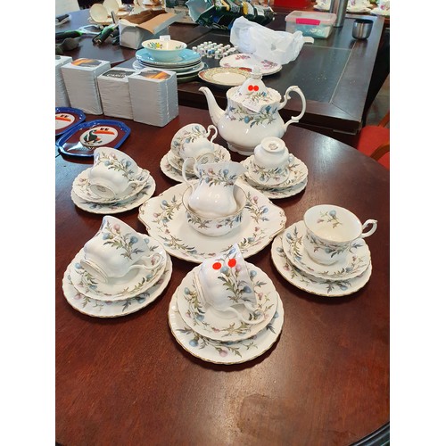 255 - 22pce Royal Albert 'Brigadoon' China Teaset