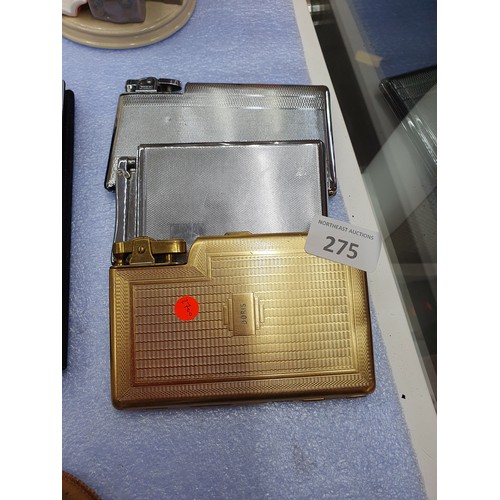 275 - 1950's/60's (Colibri, Polo & Tiki ) Cigarette & Lighter Cases