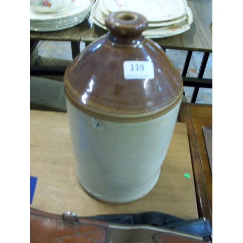 119 - Old Stoneware Flagon