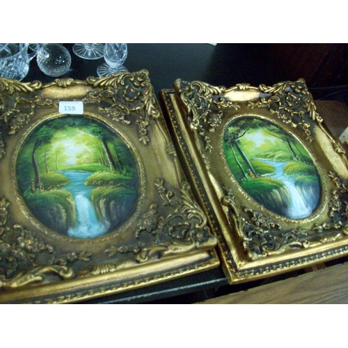 159 - 2 Gilt Frame Prints