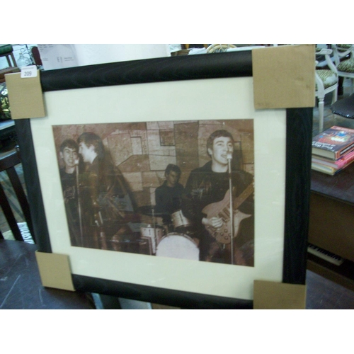 209 - Young Beatles Print in Frame