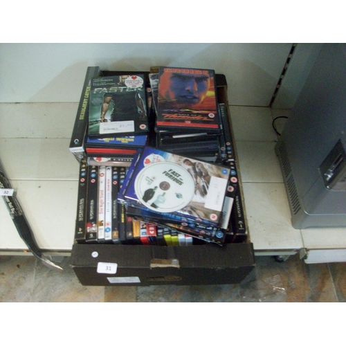 31 - Large Box of DVDs