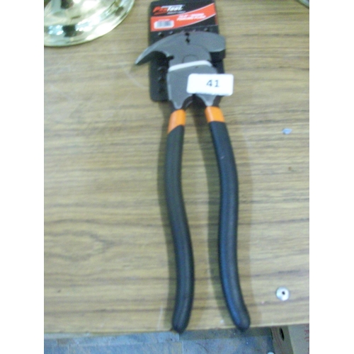 41 - Pair of New Fence Pliers