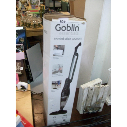 634 - Goblin Corded Stick Vacuum