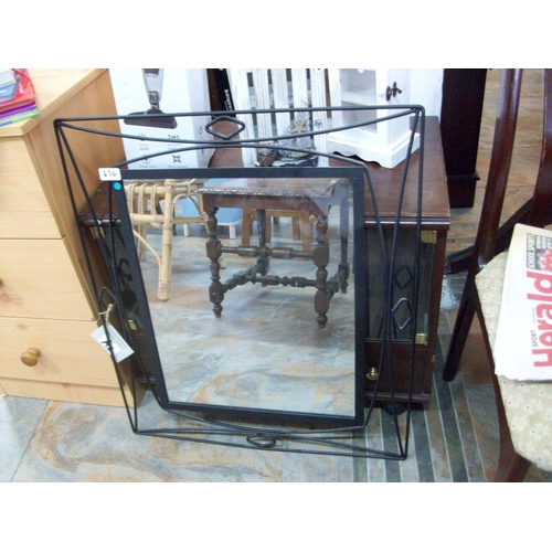 636 - Iron Frame Mirror