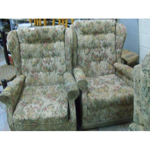 98 - 2 Vintage Wingback Chairs