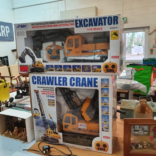 49 - Brand New Excavator & Crawler Crane Scale 1-12